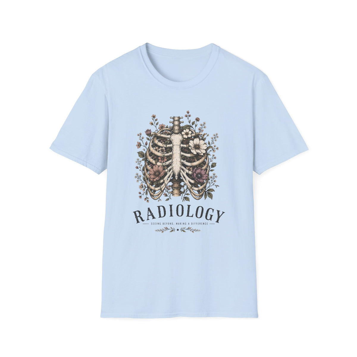 Radiology Floral Ribcage T-Shirt