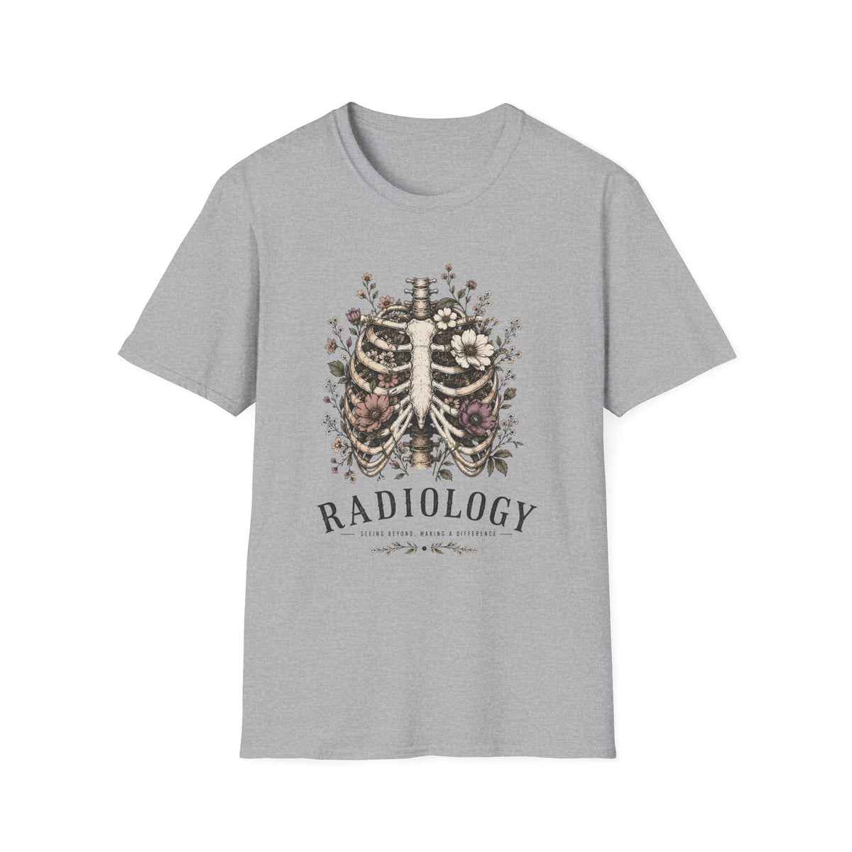 Radiology Floral Ribcage T-Shirt