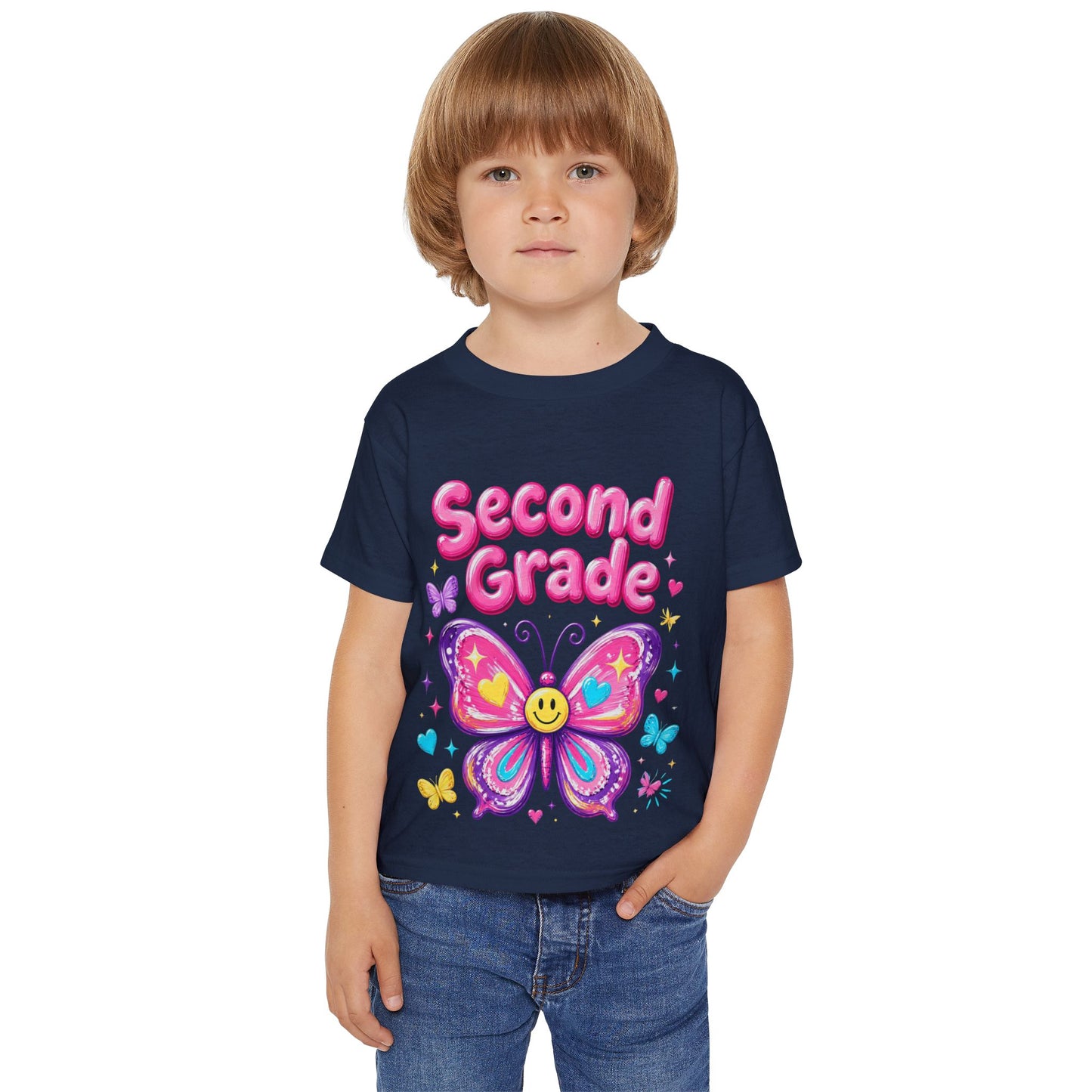 Second Grade Butterfly T‑Shirt Back-to-School