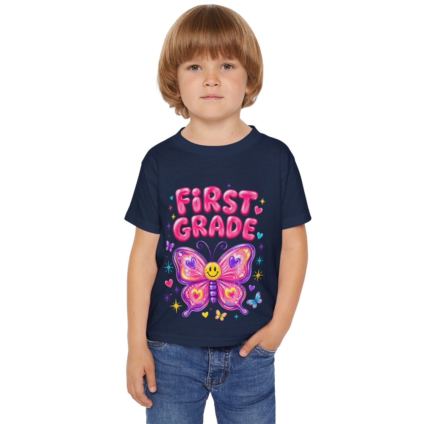 First Grade Butterfly Back to School T-Shirt
