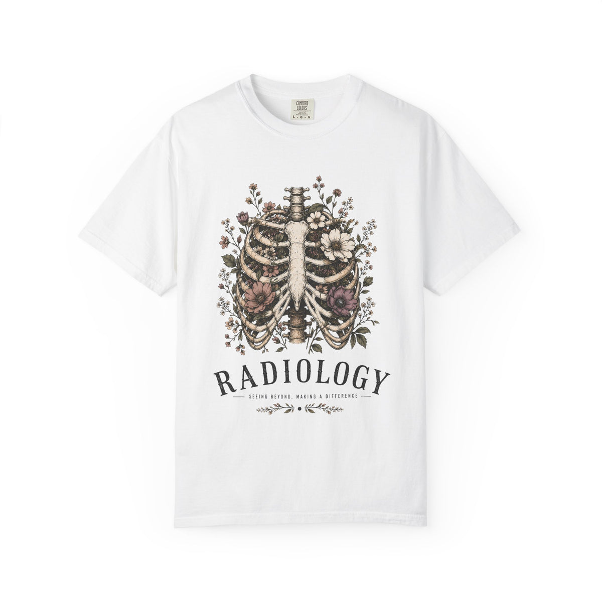 Radiology Floral Ribcage T-Shirt