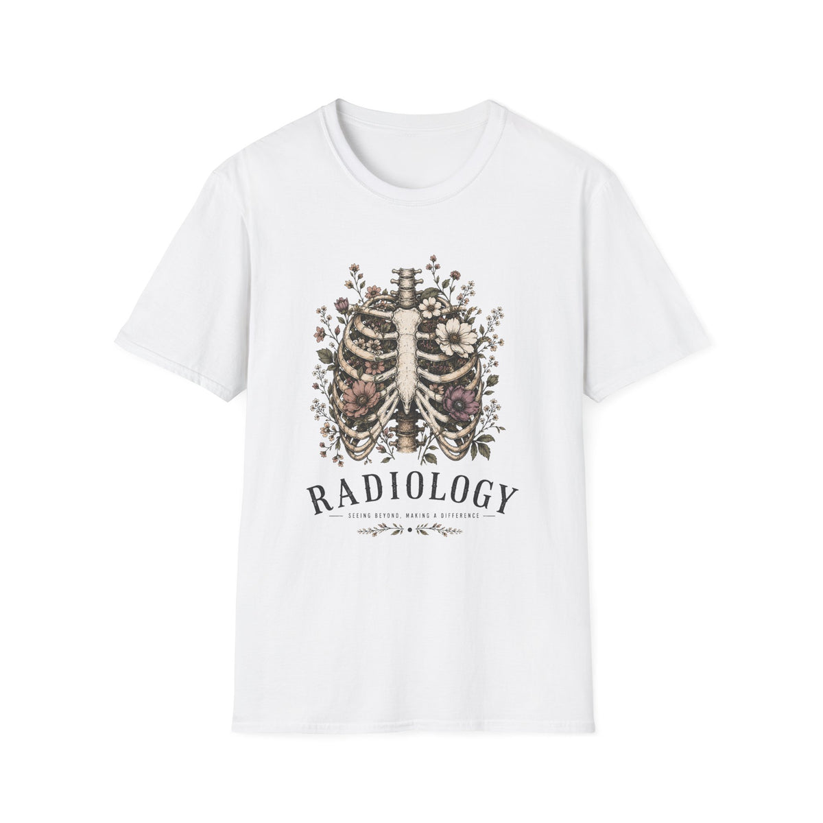 Radiology Floral Ribcage T-Shirt