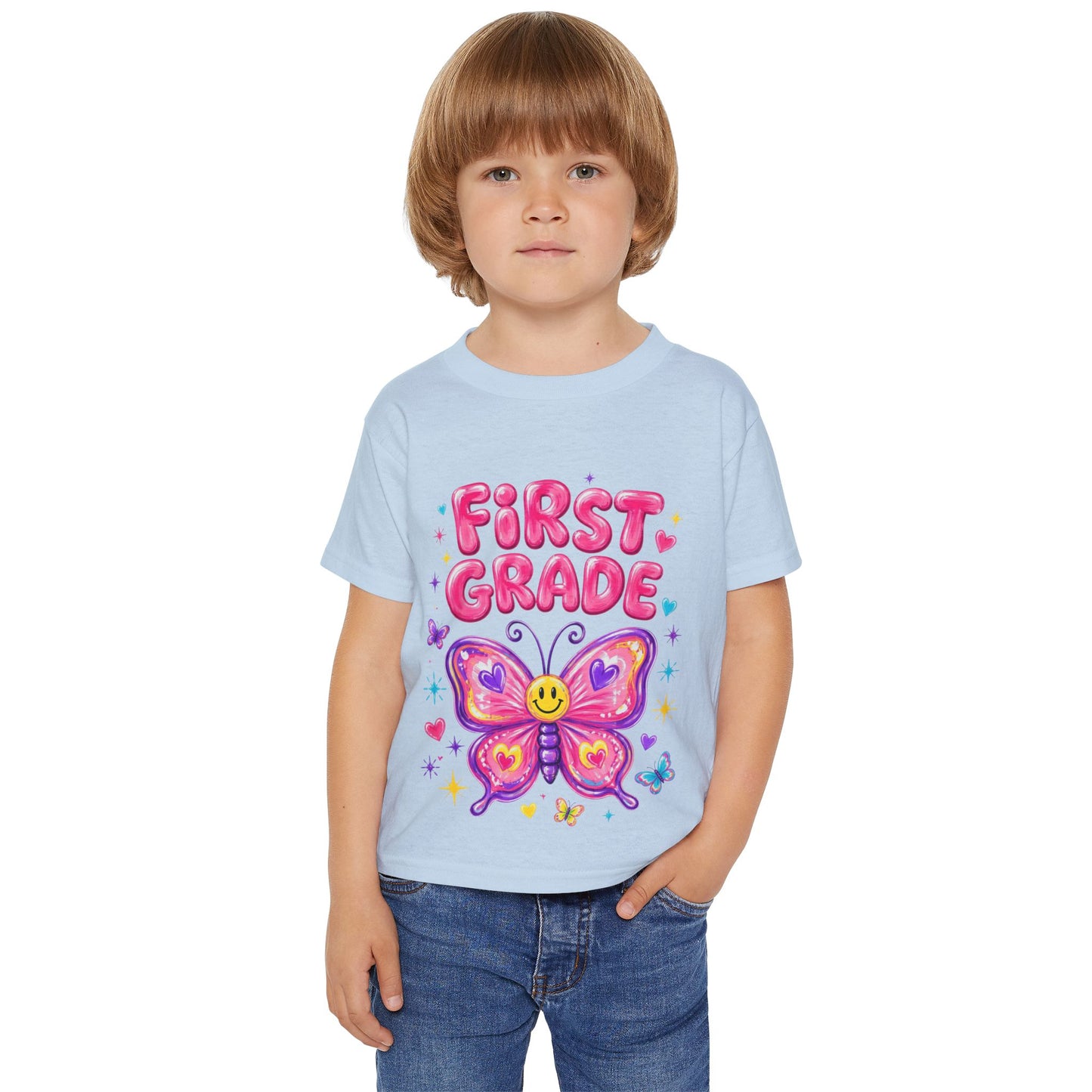 First Grade Butterfly Back to School T-Shirt