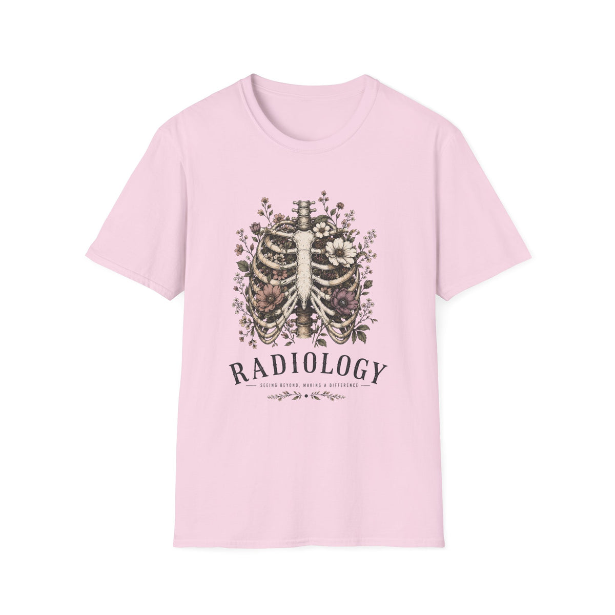 Radiology Floral Ribcage T-Shirt