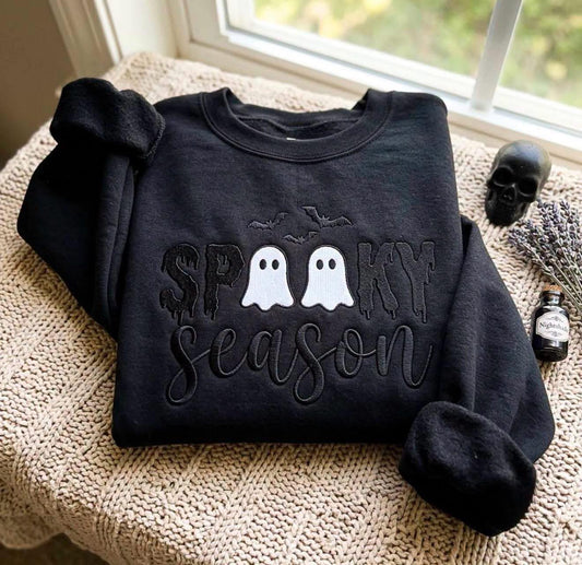 Embroidered Spooky Season Sweatshirts
